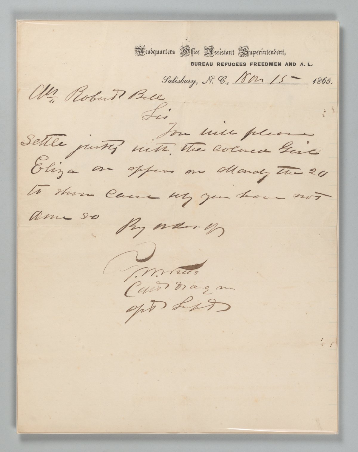 Historical image from the The Reconstruction Era era